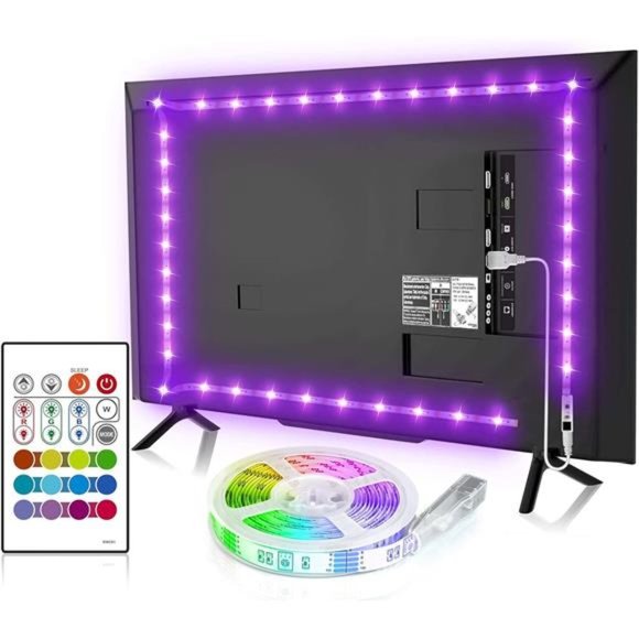 TV Backlight,9.8ft TVLight Strip for 32-60inch TV/Monitor Backlight,SMD 5050 USB - Picture 4 of 6